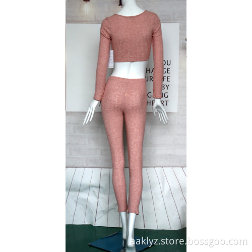 Women's V-neck Belted Long-sleeved Suit